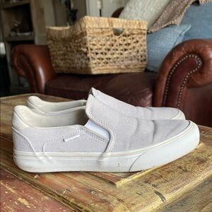 Vans Women's Gray Slip-On Sneakers